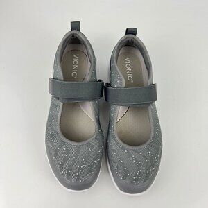 Vionic Sky Jessica Women 8 wide Mary Jane Flats Walking Comfort Shoes Orthopedic